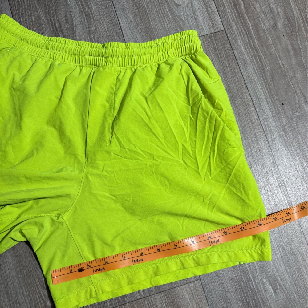 lululemon athletica Men's Bright Lime Shorts - Picture 4 of 9